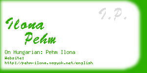 ilona pehm business card